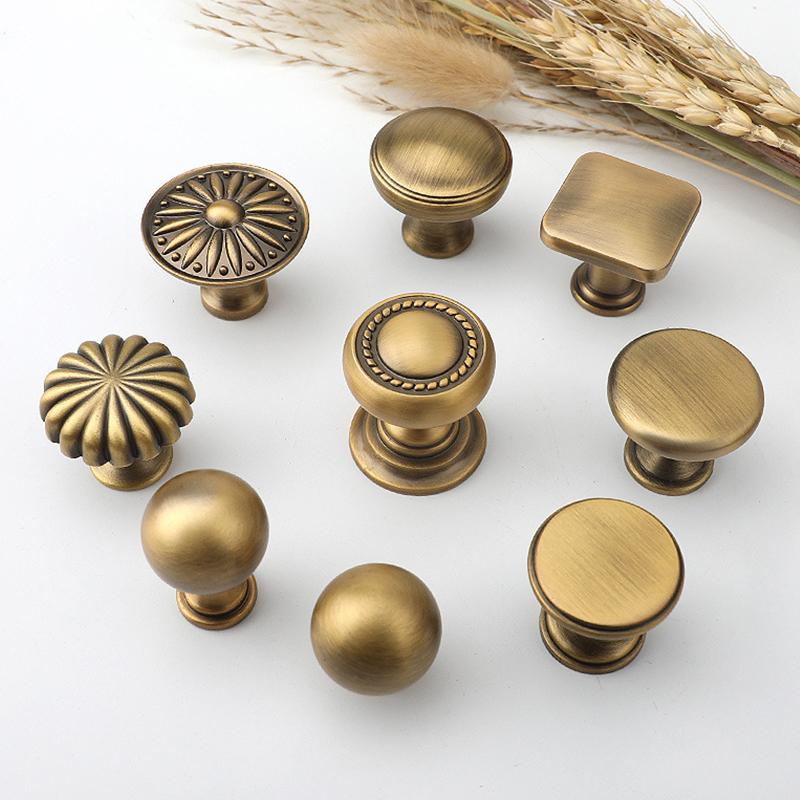 Vintage Furniture Hardware Pulls - 【Brass Furniture Handles French Vintage Design