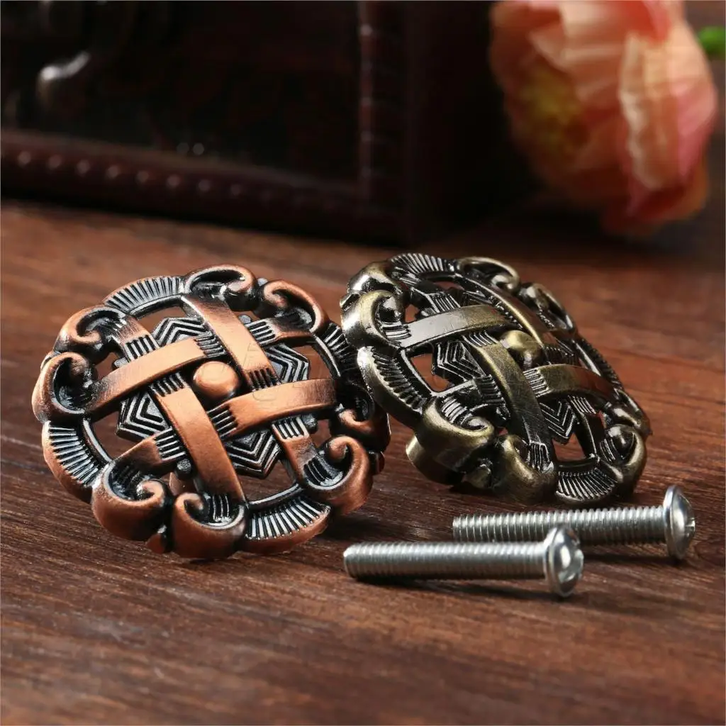 Furniture Hardware Manufacturer - bowarepro Hollow Retro Zinc Alloy Kitchen