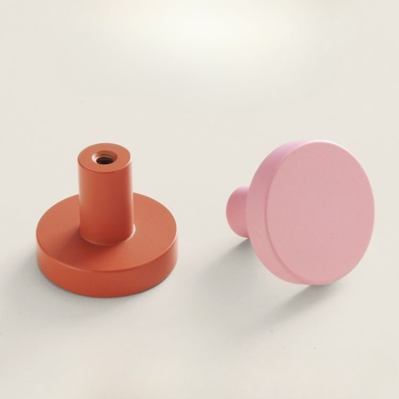 Furniture Hardware Factory - Morandi Color Orange/Pink Cabinet Door Pulls