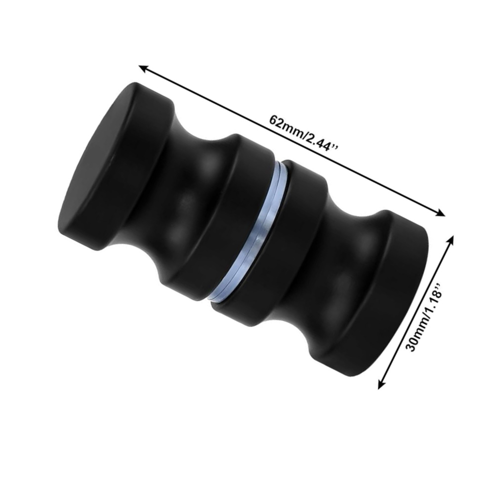 Aluminum Glass Door Knob Black - огляд і ціна Furniture Hardware Supply