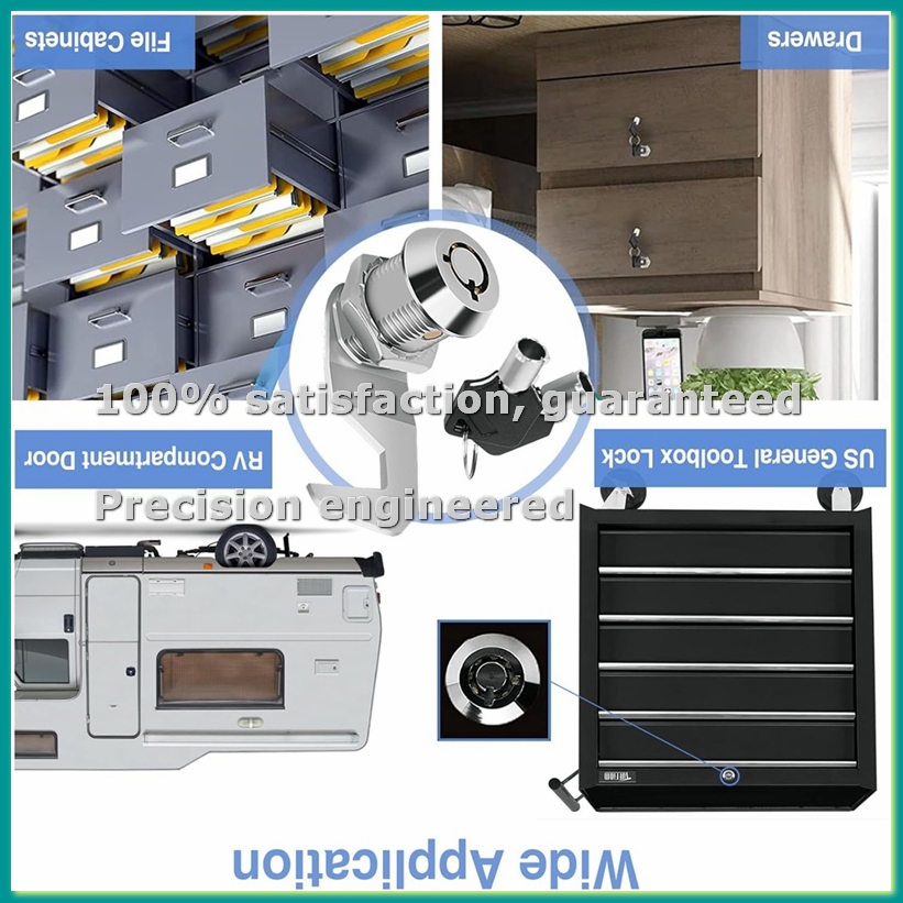 Tool Box Lock with Key,5/8In C - огляд і ціна Cabinet Lock Key