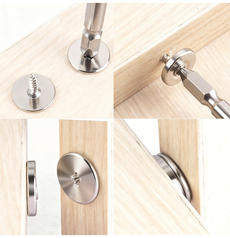 Concealed circular metal magne - огляд і ціна Used Furniture Hardware
