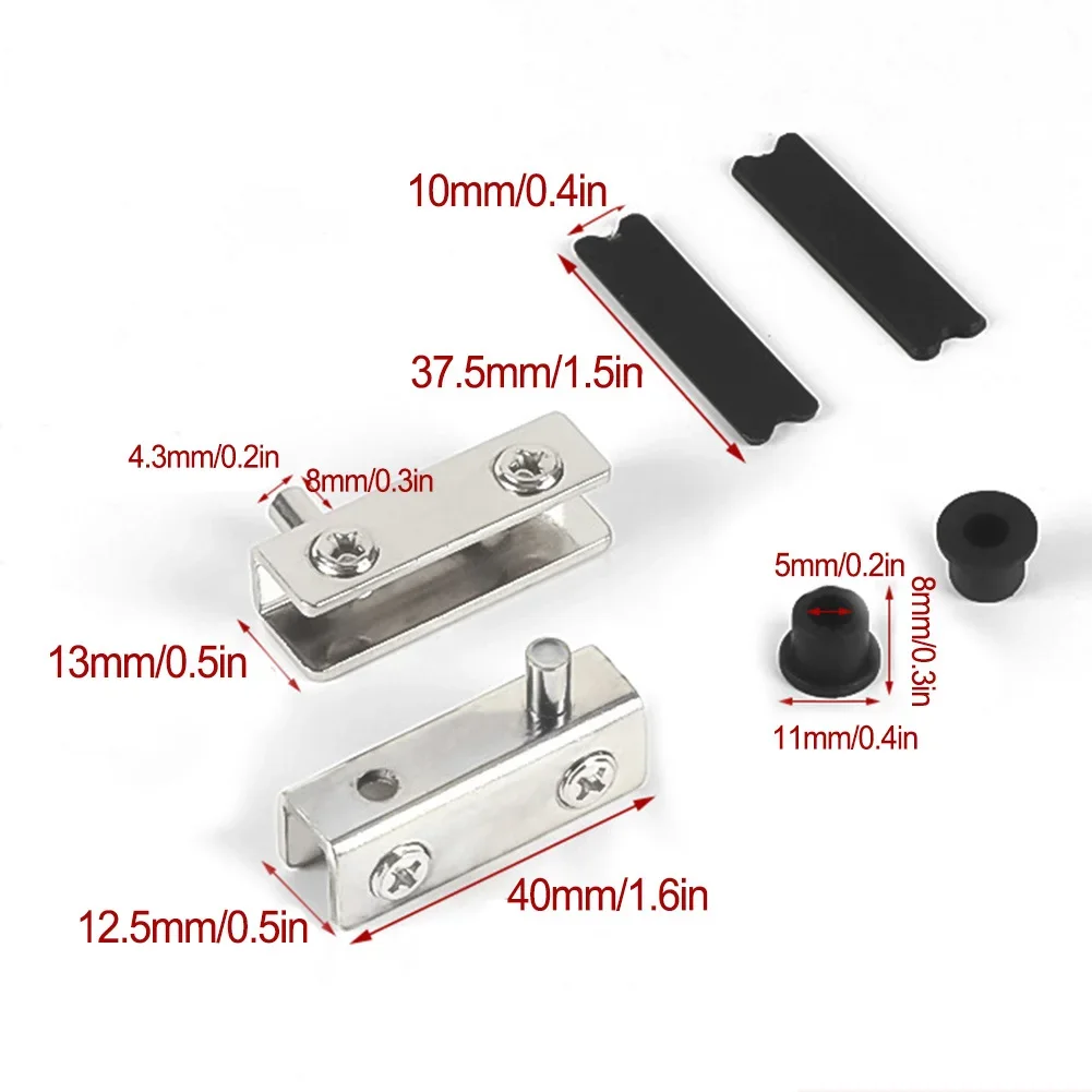 2Pcs Glass Pivot Hinge Rotatio - огляд і ціна Furniture Hardware Hinges