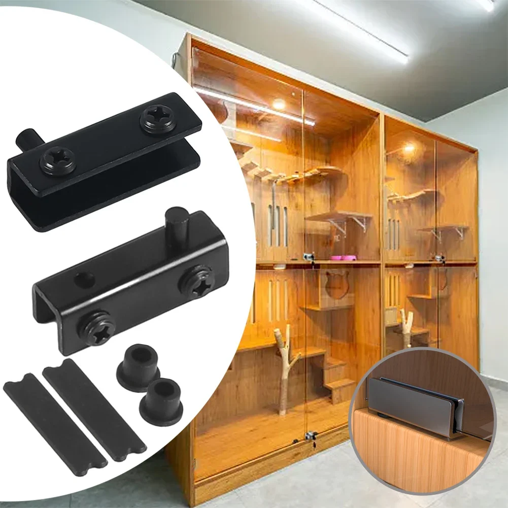 2Pcs Glass Pivot Hinge Rotatio - огляд і ціна Furniture Hardware Hinges