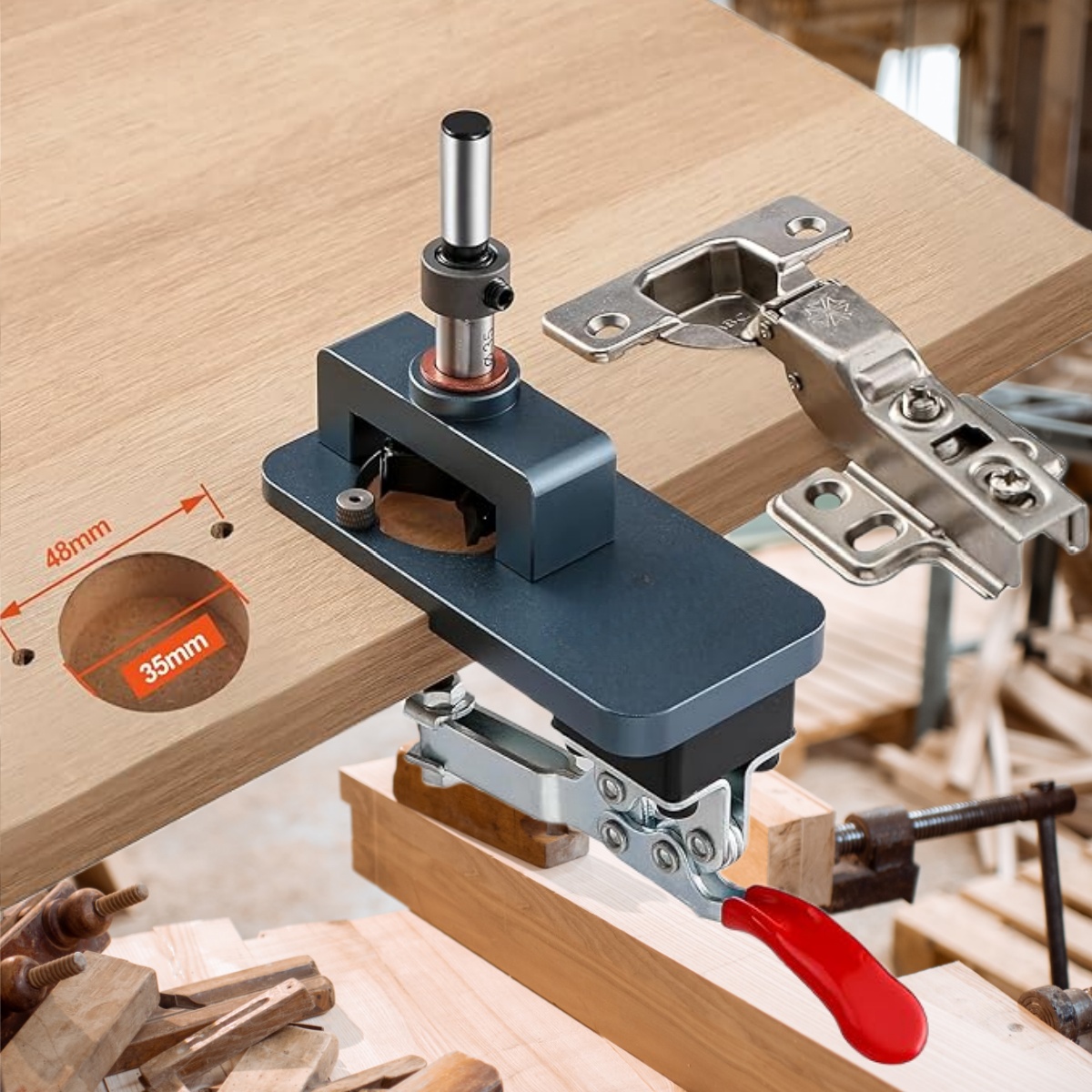 35mm Hinge Jig - Precise Borin - огляд і ціна Furniture Hardware Hinges