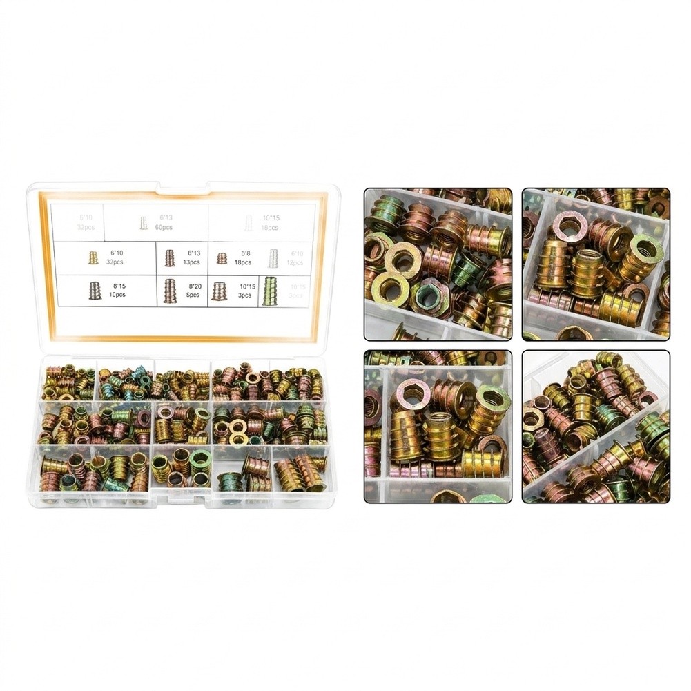 Zinc Alloy Threaded Inserts Fo - огляд і ціна Furniture Hardware Threaded Inserts