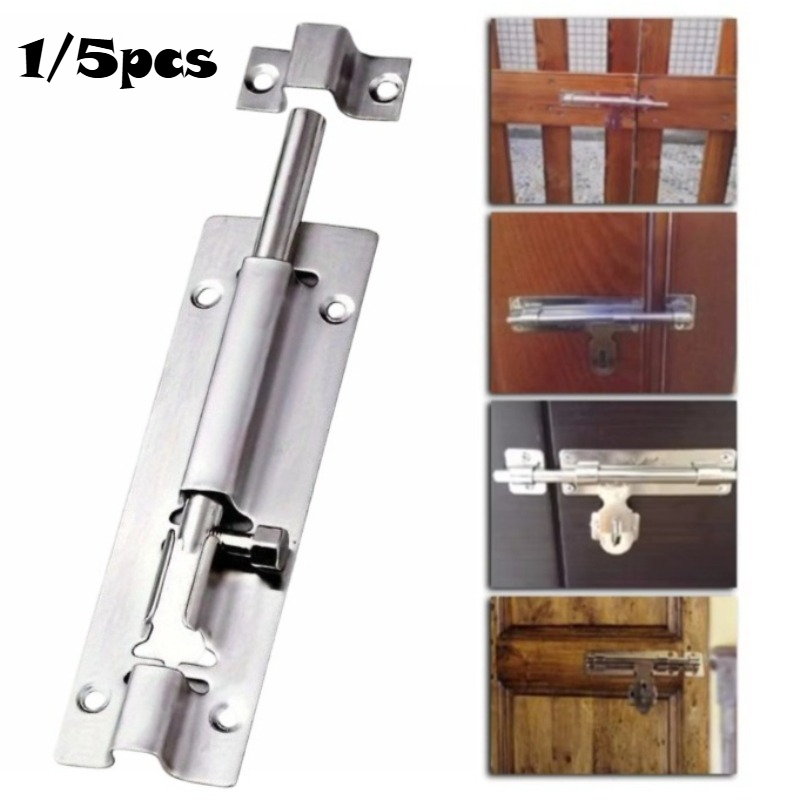 1/5pcs Stainless Steel Door Bo - огляд і ціна Barrel Bolt Slide