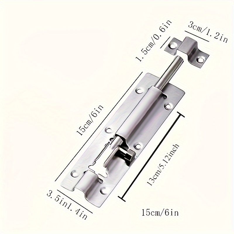 1/5pcs Stainless Steel Door Bo - огляд і ціна Barrel Bolt Slide
