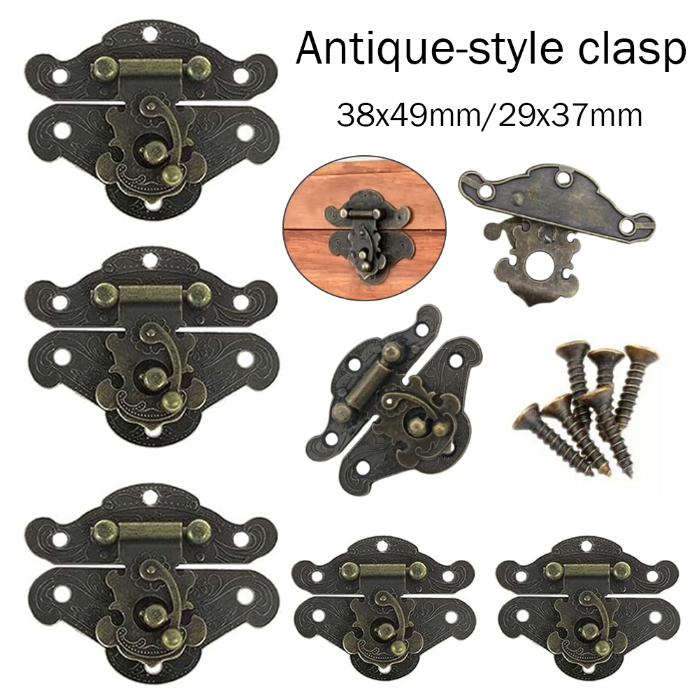 5-20pcs Vintage Metal Hasp Lat - огляд і ціна Furniture Hardware Manufacturer