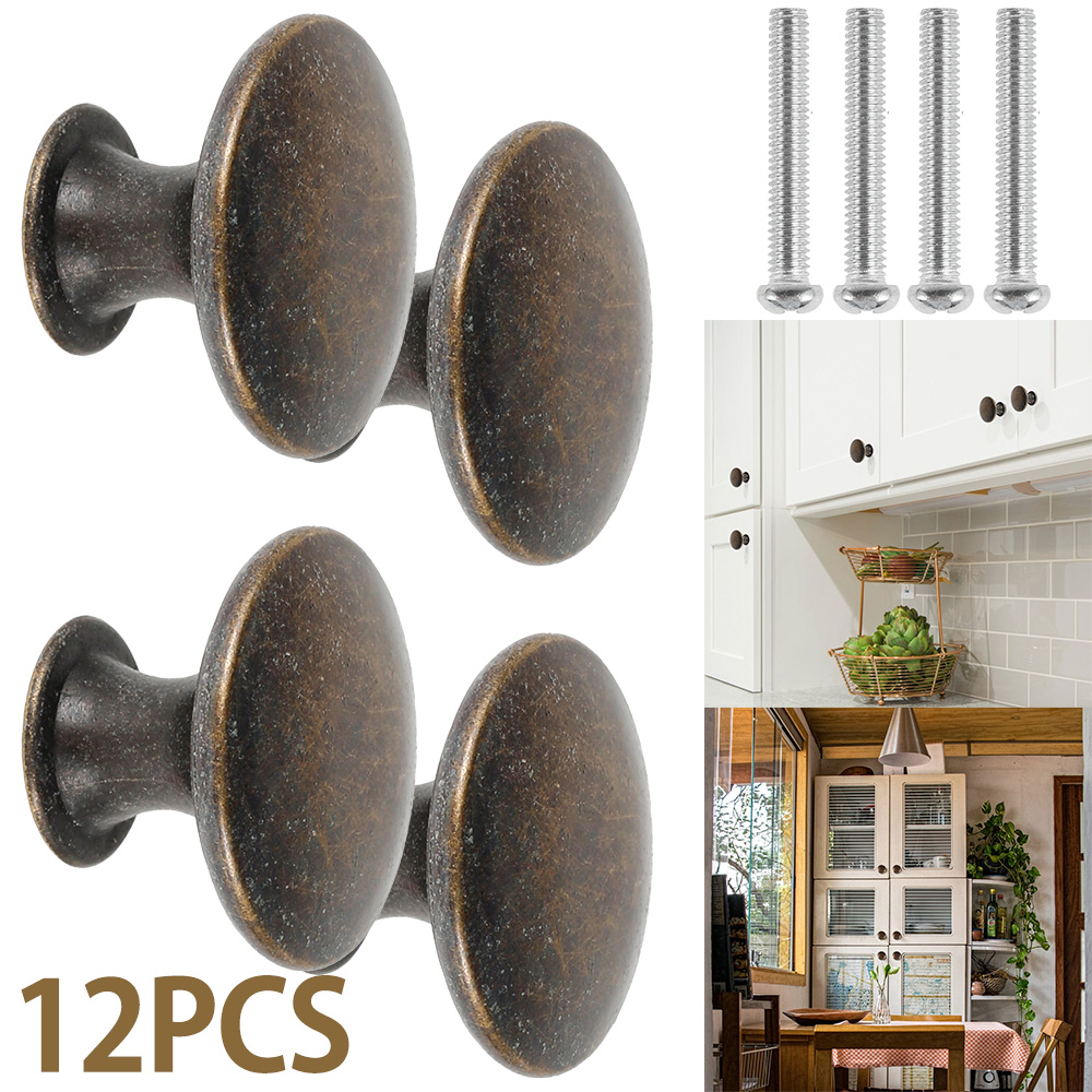 12PCS Retro Pull Handles Bronz - огляд і ціна Vintage Furniture Hardware Pulls